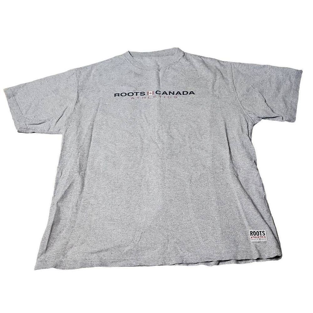 Vintage 90s roots Canada heavy weight cotton tee shirt size large